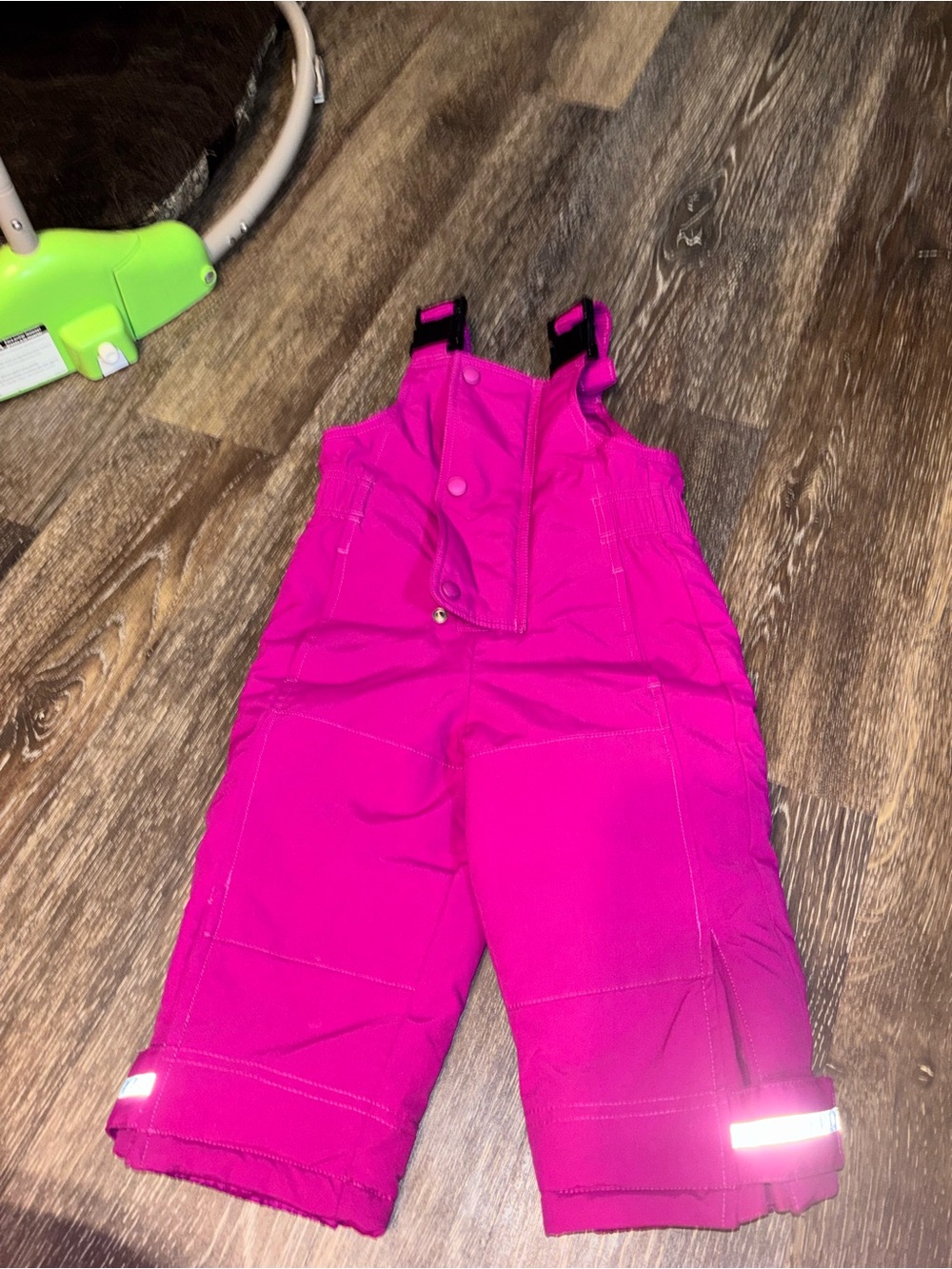 Hanna Andersson Bright Pink Snow Bib Overalls